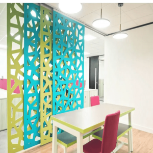 katlamalı akustik ses perdesi katlamalı perde folded acoustic blinds motorlu felt